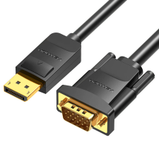 Vention displayport - vga (fekete), 1,5m, kábel kábel és adapter