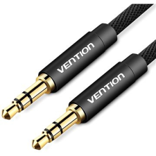 Vention Fabric Braided 3,5 mm Jack Male to Male Audio Cable 3 m Black Metal Type kábel és adapter