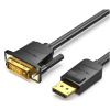 Vention HAFBF Displayport apa - DVI-D apa Kábel 1m - Fekete (HAFBF)
