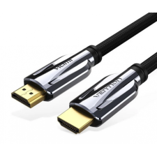 Vention hdmi (8k, szövet, fekete), 1,5m, kábel kábel és adapter