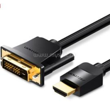 Vention HDMI -&gt; DVI 2m kábel (fekete) (ABFBH) kábel és adapter