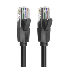 Vention IBEBF hálózati kábel Fekete 1 M Cat6 U/UTP (UTP) (IBEBF) kábel és adapter