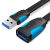 Vention Lapos USB-A apa - USB-A anya 3.0 Hosszabbító Kábel - Fekete (0.5m)