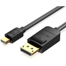 Vention Mini DisplayPort és DisplayPort (DP) kábel 1m fekete kábel és adapter
