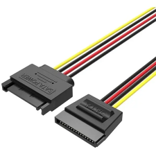 Vention SATA 15P Power Extension Cable 0.3m Black kábel és adapter