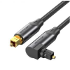 Vention Toslink optikai audio,90 fokos, alu 3m kábel (fekete) (BKDBI)