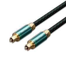 Vention Toslink optikai, (audio,réz, szövet, zöld), 2m, kábel kábel és adapter