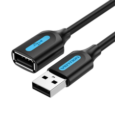 Vention USB 2.0 male to female extension cable Vention CBIBJ 5m Black PVC kábel és adapter