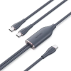 Vention USB 2.0 Type C Elosztó Fekete 1.5m CTMBG