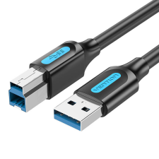 Vention USB 3.0 A male to USB-B male cable Vention COOBD 0.5m Black PVC kábel és adapter