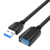 Vention USB 3.0, (hosszabbító, fekete), 0,5m, kábel