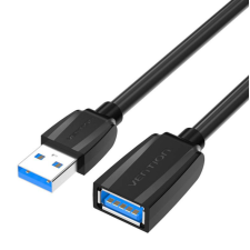 Vention USB 3.0, (hosszabbító, fekete), 0,5m, kábel kábel és adapter