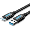 Vention USB 3.0 (M) to Micro USB-B (M) Cable 3m Black PVC Type