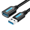 Vention USB 3.0 male to female extension cable Vention CBHBF 1m Black PVC