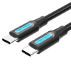 Vention USB-C 2.0/M, 1,5m, (fekete,PVC), kábel