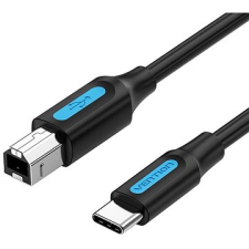 Vention USB-C 2.0 to USB-B Printer 2A Cable 0.5M Black kábel és adapter