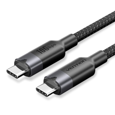  Vention USB-C 3.2/M, 0,5m,(fekete, Gen2, 10Gbps), kábel kábel és adapter