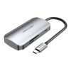Vention USB-C to 3x USB3.0 Docking Station, SD, TF, PD 0.15m Vention TNHHB, gray