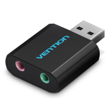  VENTION USB Külső hangkártya fém fekete kábel és adapter