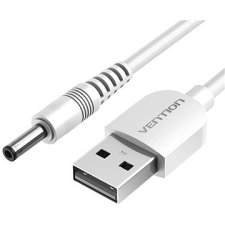 Vention Ventilációs USB – DC 3,5 mm töltő kábel fehér 1,5 m kábel és adapter