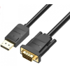 Vention Vention Displayport -> VGA, (fekete), 2m, kábel