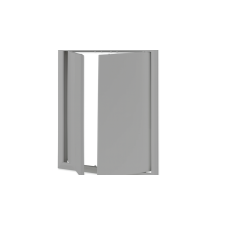 VENTS MŰANYAG SZERVIZAJTÓ 400X400 SZÜRKE hűtés, fűtés szerelvény