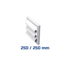 VENTS Vents gravitációs zsalu, fehér alap kivitel (250/250mm) villanyszerelés