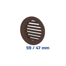 VENTS Vents szellőzőrács, bútorrács mahagóni (59/47 mm) villanyszerelés