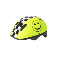 VENTURA Smiley gyerek bukósisak, 46-52 cm, neon sárga kerékpáros sisak