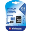 Verbatim 128GB microSDXC Verbatim UHS-I Premium memóriakártya + adapter (44085)