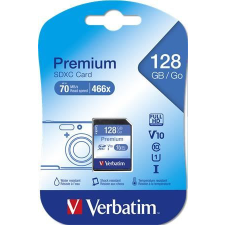 Verbatim 128GB SDXC Verbatim UHS-I Premium memóriakártya (44025) memóriakártya