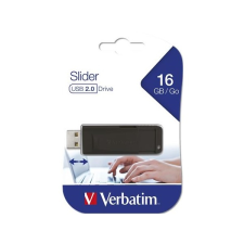Verbatim 16 GB Pendrive 2.0  Slider (fekete) pendrive