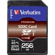 Verbatim 256GB SDXC Verbatim CL10 UHS-I Premium memóriakártya (44026) (44026) memóriakártya