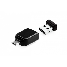 Verbatim 32GB Store 'n' Stay Nano USB 2.0 Pendrive + Adapter - Fekete pendrive
