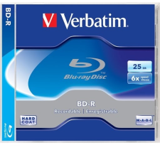 Verbatim BD-R BluRay lemez, 25GB, 6x, 1 db, normál tok, VERBATIM írható és újraírható média