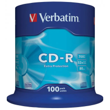 Verbatim CD-R 52x 100db Extra Protection hengeres írható és újraírható média