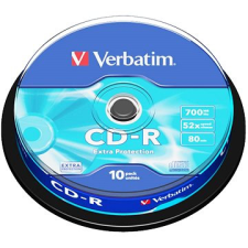 Verbatim CD-R 52x Pirate Island védelem, 10ks cakebox írható és újraírható média