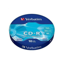 Verbatim CD-R lemez, 700MB, 52x, 10 db, zsugor csomagolás, VERBATIM DataLife (CDV7052Z10DL) írható és újraírható média