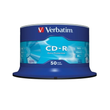 Verbatim CD-R lemez, 700MB, 52x, hengeren, VERBATIM "DataLife" írható és újraírható média