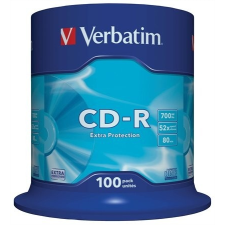 Verbatim CD-R lemez, 700MB, 52x, hengeren, VERBATIM &quot;DataLife&quot; írható és újraírható média