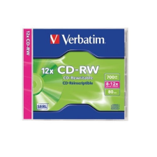 Verbatim CD-RW Verbatim 700MB 8x-12x 43148 írható és újraírható média
