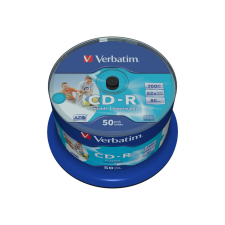 Verbatim DataLifePlus - CD-R x 50 - 700 MB - storage media (43438) írható és újraírható média