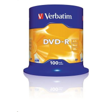 Verbatim DVD-R 4.7GB 16x DVD lemez 100db/henger  (43549) (43549) írható és újraírható média