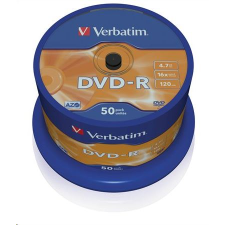 Verbatim DVD-R 4.7GB 16x DVD lemez 50db/henger  (43548) (43548) írható és újraírható média