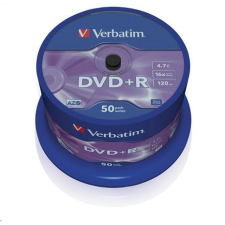 Verbatim DVD+R 4.7GB 16x DVD lemez 50db/henger  (43550) (43550) írható és újraírható média