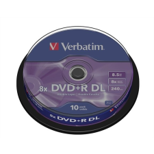 Verbatim DVD+R lemez, kétrétegű, 8,5GB, 8x, hengeren, VERBATIM "Double Layer" írható és újraírható média