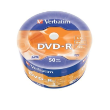 Verbatim DVD-R lemez, matt, 4,7GB, 16x, zsugor csomaglás, VERBATIM írható és újraírható média