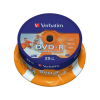 Verbatim DVD-R lemez, nyomtatható, matt, ID, 4,7GB, 16x, 25 db, hengeren, VERBATIM