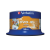 Verbatim DVD-R lemez, nyomtatható, matt, no-ID, 4,7GB, 16x, hengeren, VERBATIM