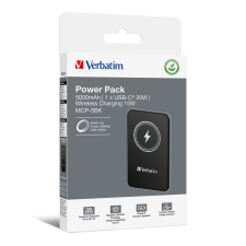 Verbatim MAG Charge 'n' Go Power Bank 5000mAh - Fekete power bank